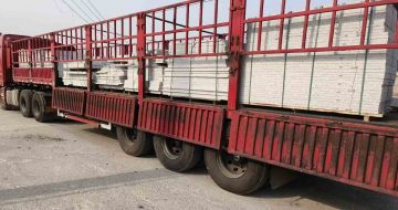 广安 白麻荔枝面外墙干挂，工厂装车日常