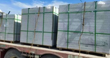 广安 芝麻白花岗岩地铺石装车日常