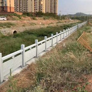 广安 白麻河道栏杆效果展示图