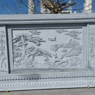 广安 芝麻白大型照壁，屏风，影壁