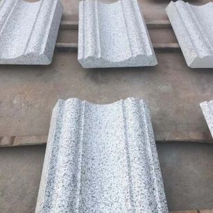 广安 白麻花岗岩光面别墅线条