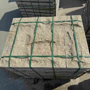 广安 黄金麻花岗岩石材自然面蘑菇石成品