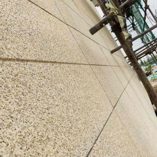 广安 黄金麻花岗岩荔枝面外墙干挂石材效果示例