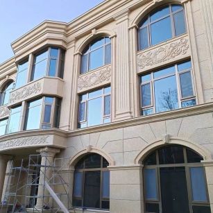 广安 黄金麻花岗岩别墅外墙干挂