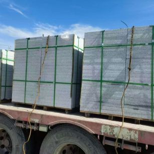 广安 芝麻白花岗岩地铺石装车日常