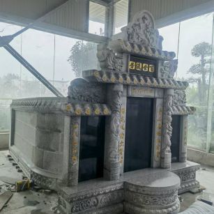 广安 芝麻白墓碑效果展示图