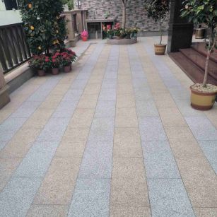 广安 黄金麻白麻荔枝面庭院铺装展示