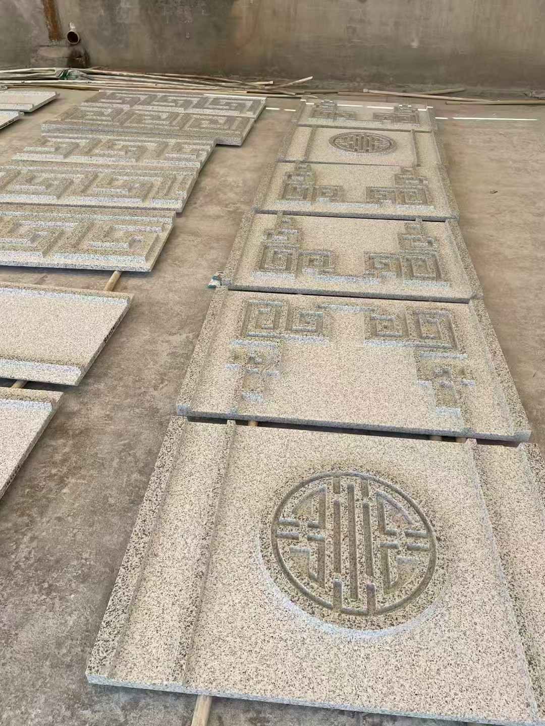 广安 白麻花岗岩外墙立面雕刻板