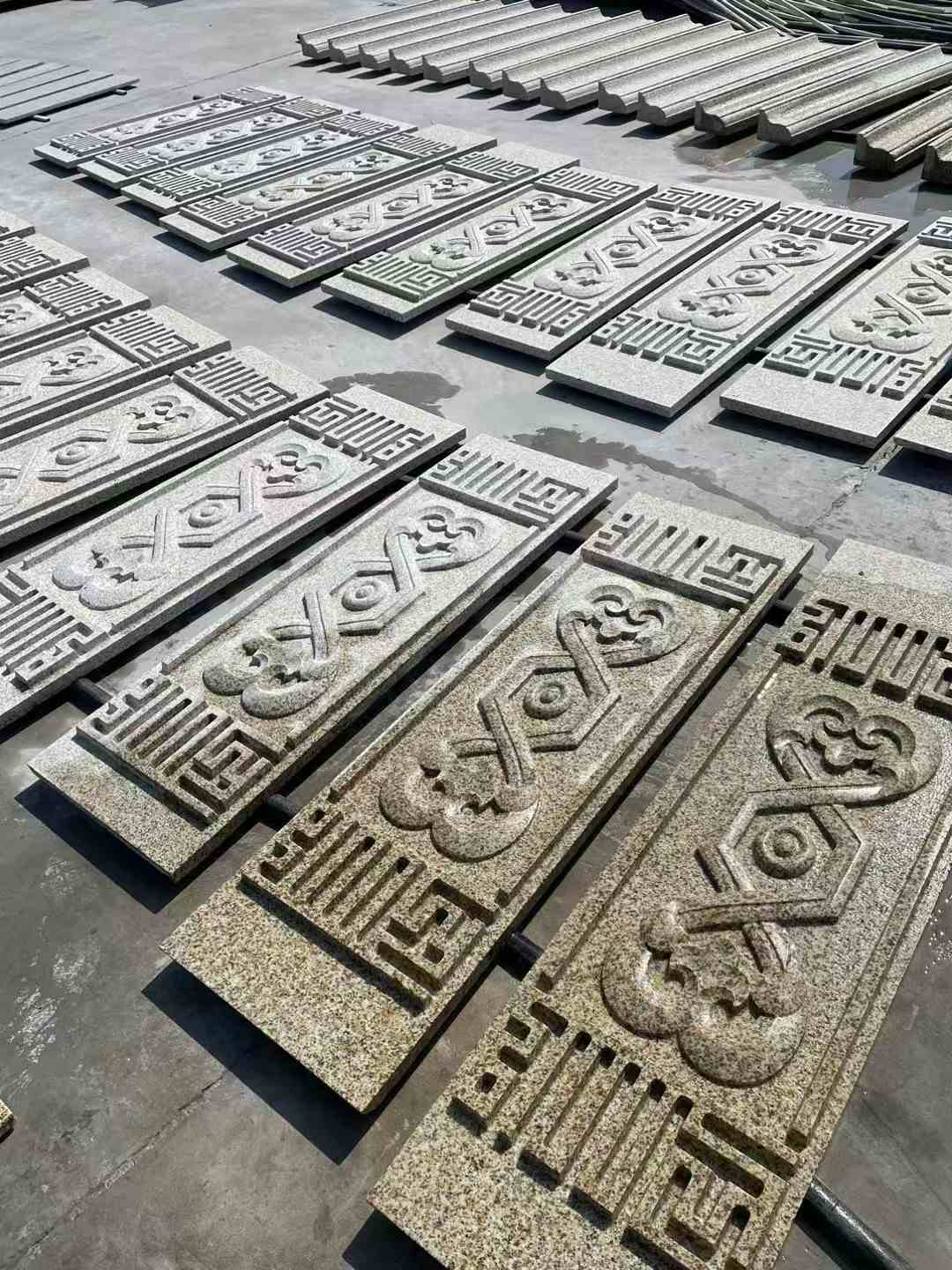 广安 黄金麻花岗岩外墙雕刻板