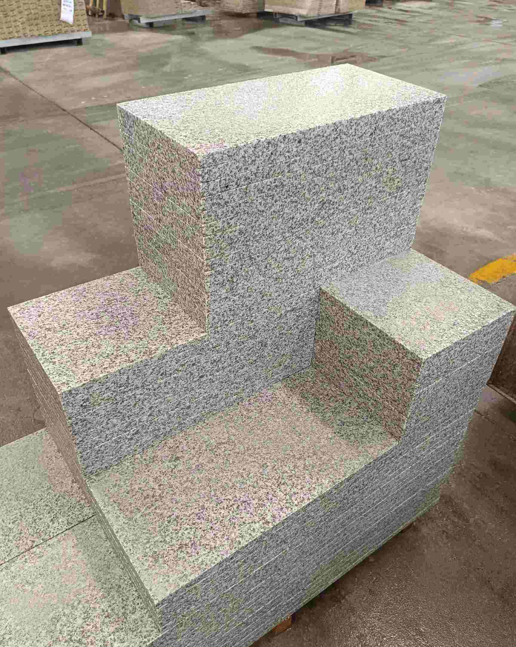 广安 白麻花岗岩荔枝面地铺石