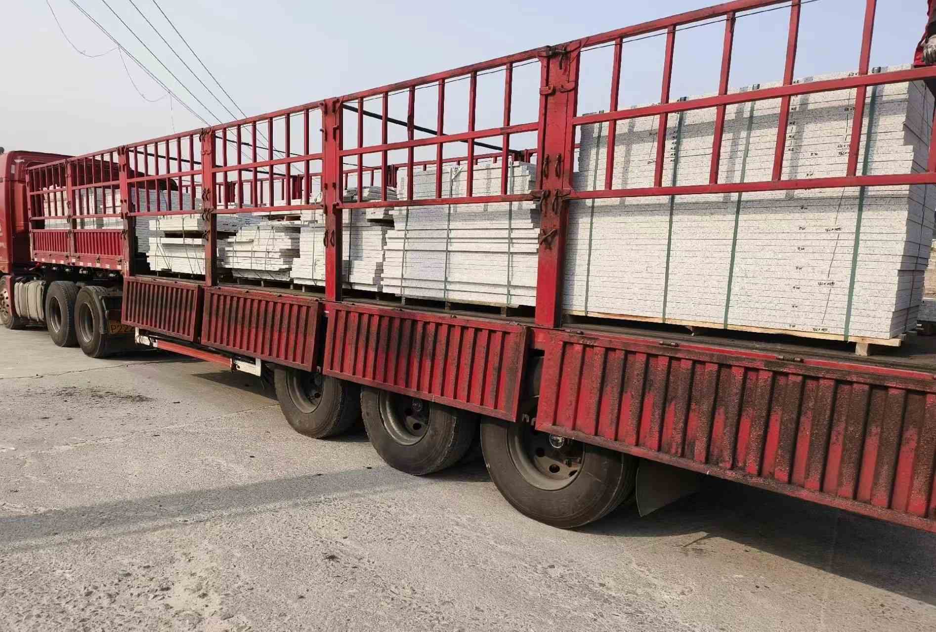 广安 白麻荔枝面外墙干挂，工厂装车日常