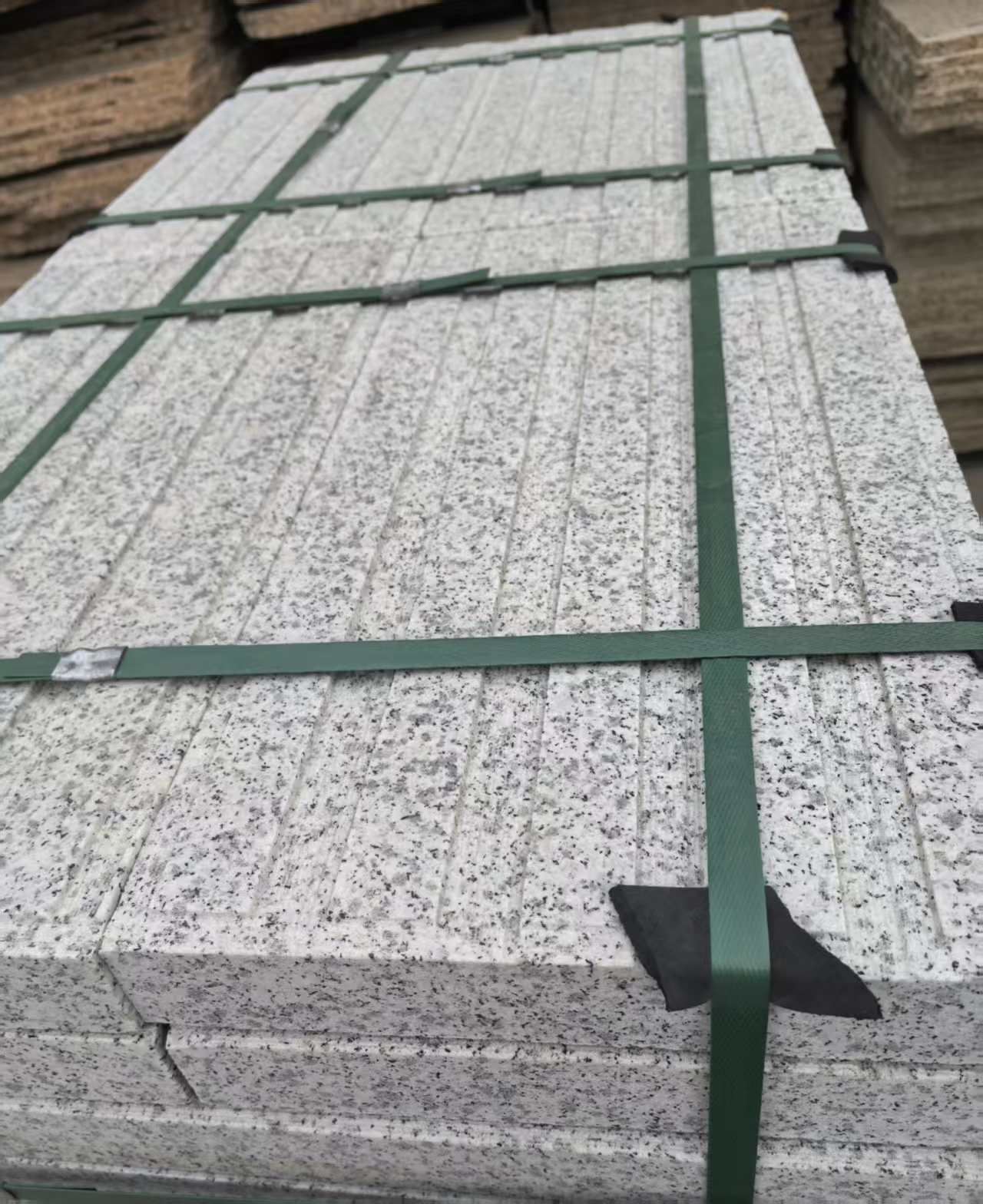 广安 白麻花岗岩直行盲道石，盲条，地铺石