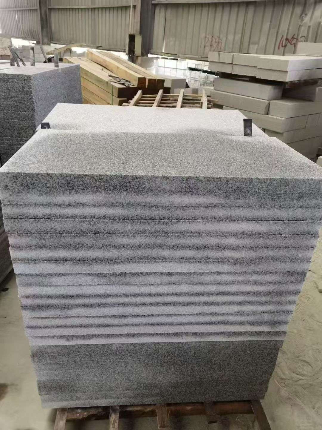 广安 芝麻白5公分火烧地铺成品，900*400，规格可定制