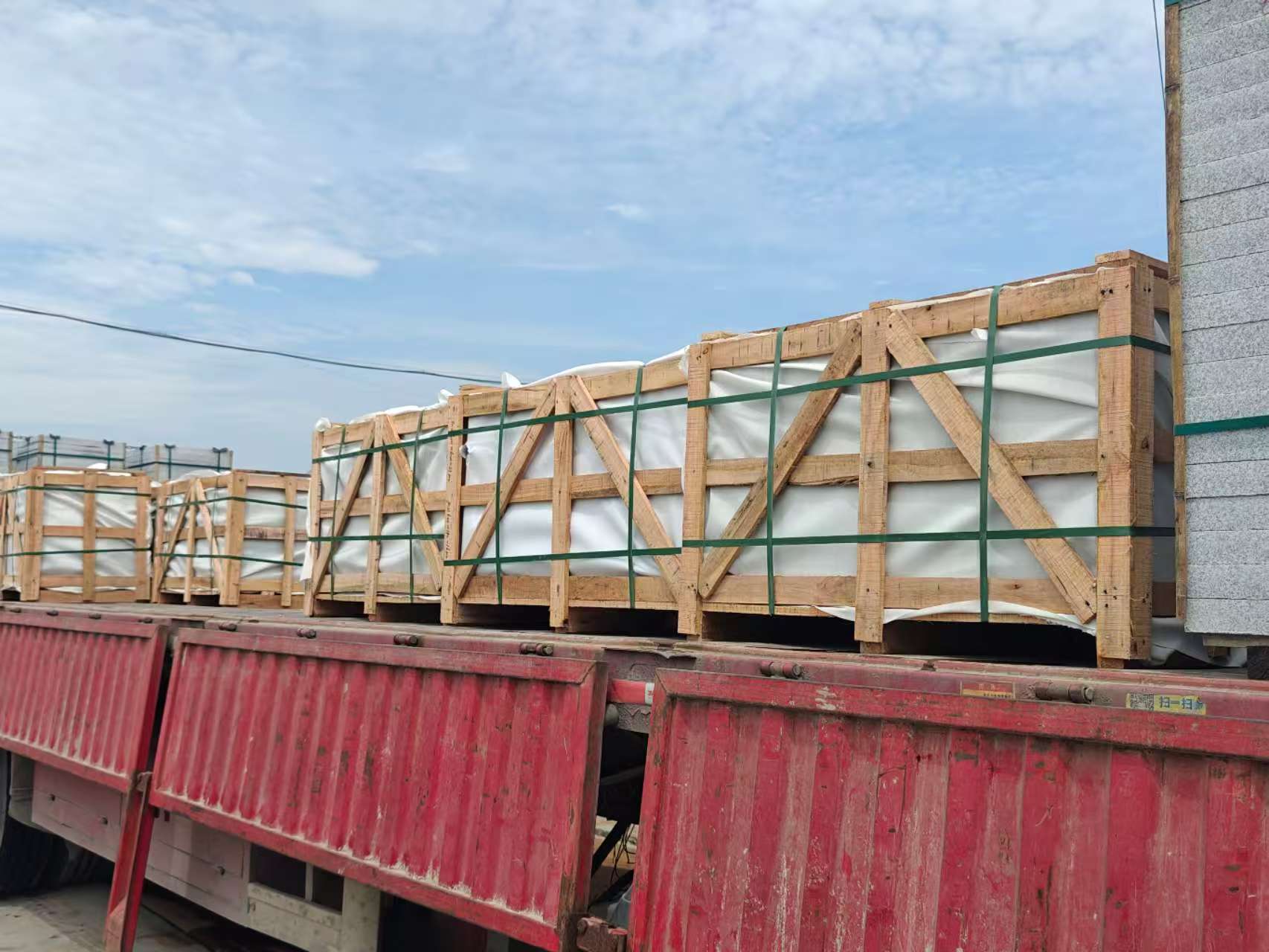 广安 芝麻白花岗岩地铺石出口专车-泰国游